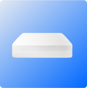 White rectangular object on a blue gradient background