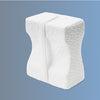 The Helix Knee Pillow on a blue background