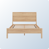 An image of the Ludlow Bed Frame on a blue background gradient